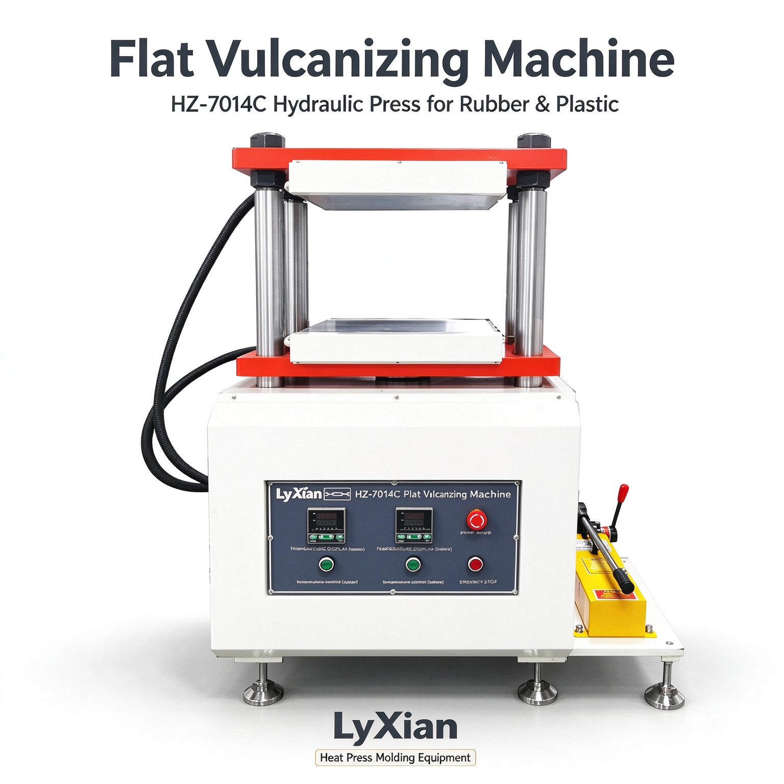manual flat vulcanizer,20 ton vulcanizing hot press,rubber silicone compression molding machine,lab hydraulic vulcanizing press,manual hydraulic hot press